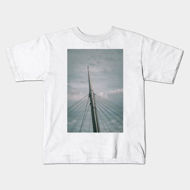 Bridge Tower Kids T-Shirt by Luigi Veggetti